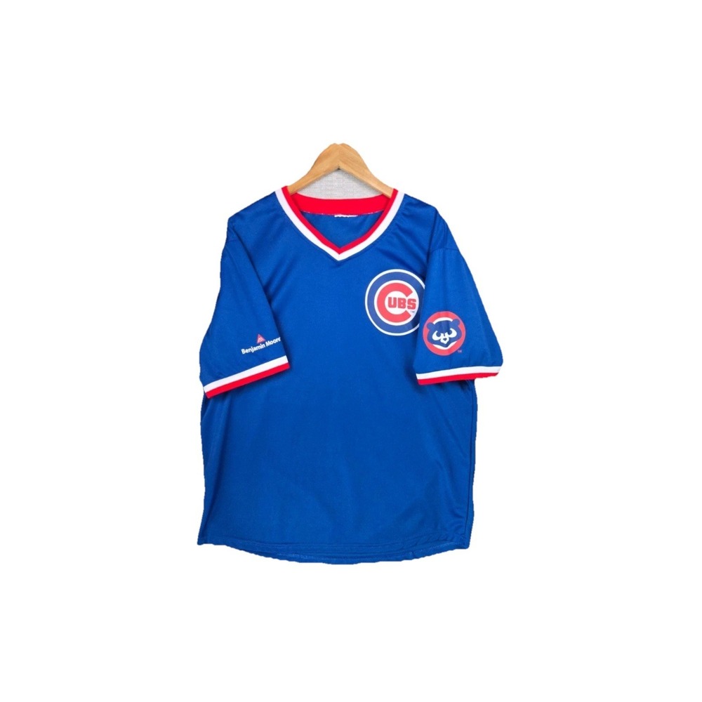 CHICAGO CUBS Mens L Retro 1980s Baseball Jersey Performance Stadium Giveaway
